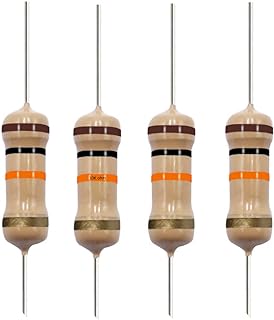 Photo 1 of 10K Ohm Carbon Film Single Fixed Resistor 1/2 W (0.5 Watts) 5% Tolerance, (10K R, 10K ohm, 10K ?) Resistor (40 Pack)