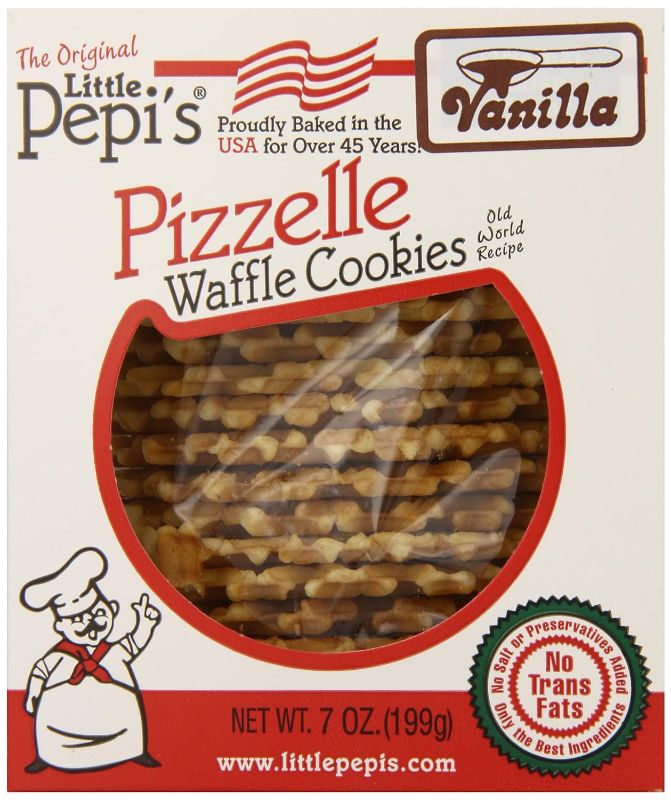 Photo 1 of ****BEST BY  8/14/24** Little Pepi's Pizzelles, Vanilla, 7 Ounce (Pack of 1)