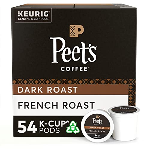 Photo 1 of **Exp 12/2/24**
Peet's Coffee French Roast, Dark Roast, 54 Count Single Serve K-Cup Coffee Pods for Keurig Coffee Maker
