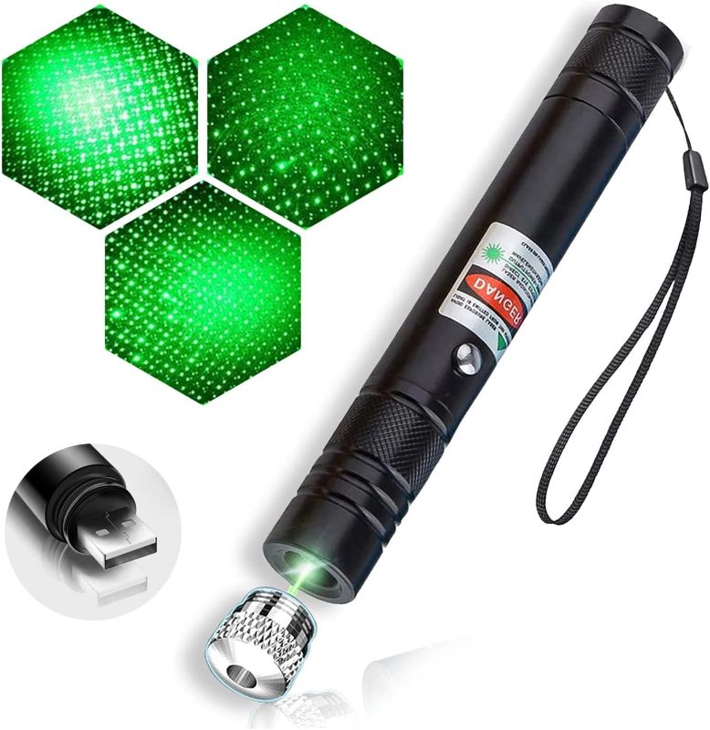 Photo 1 of **MISSING POWER CORD**
Laser Pointer High Power,Green Laser Pointer Tactical Long Range Laser,Rechargeable Laser Single-Press On/Off,Adjustable Focus Green Flashlight for Night Astronomy Outdoor Camping Hunting and Hiking
