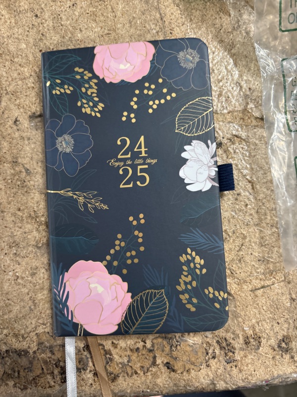 Photo 2 of 2024 Pocket Planner/Calendar - Pocket Planner/Calendar 2024 from JAN. 2024 to Dec. 2024, 3.8" x 6.3", Weekly and Monthly Planner with Inner Pocket and Pen Hold - Engraved Art Floral
