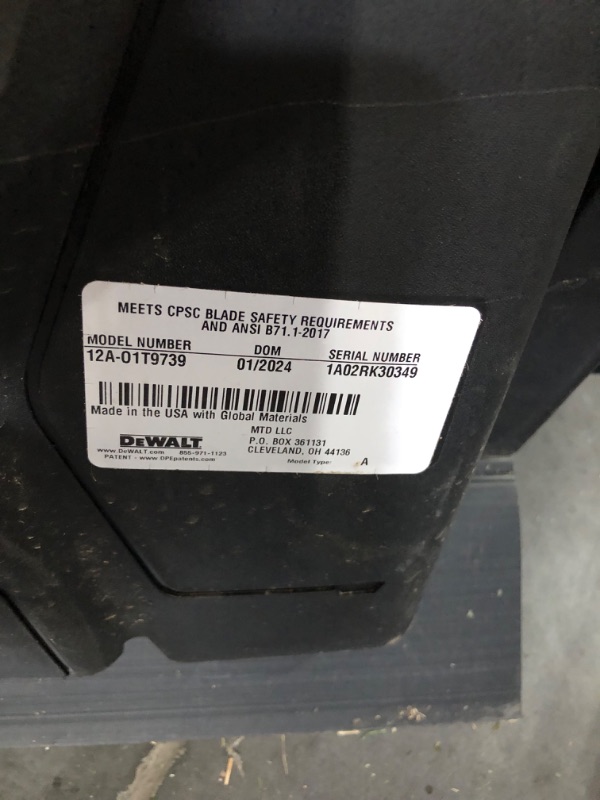 Photo 3 of [READ NOTES]
DEWALT 21 in. 150cc Briggs and Stratton 625ex Engine Rear Wheel Drive 2-in-1 Gas Self Propelled Walk Behind Lawn Mower