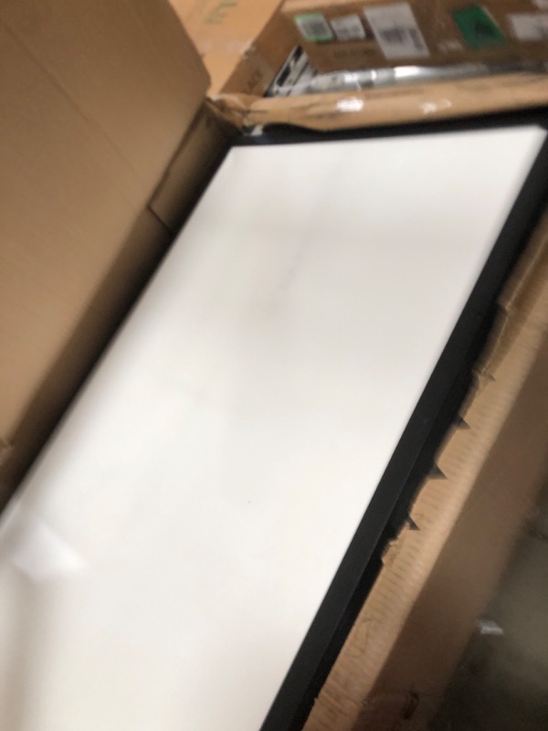 Photo 1 of 2x4 LED Flat Panel Light Surface Mount - 70W 7700LM 3000K/4000K/5000K Triac Dimming 10%-100% 120V Ultra Thin 2x4FT Flush Mount Ceiling Light Fixture for Kitchen/Garage ETL DLC-6 Pack-Black Black 2x4-6pack