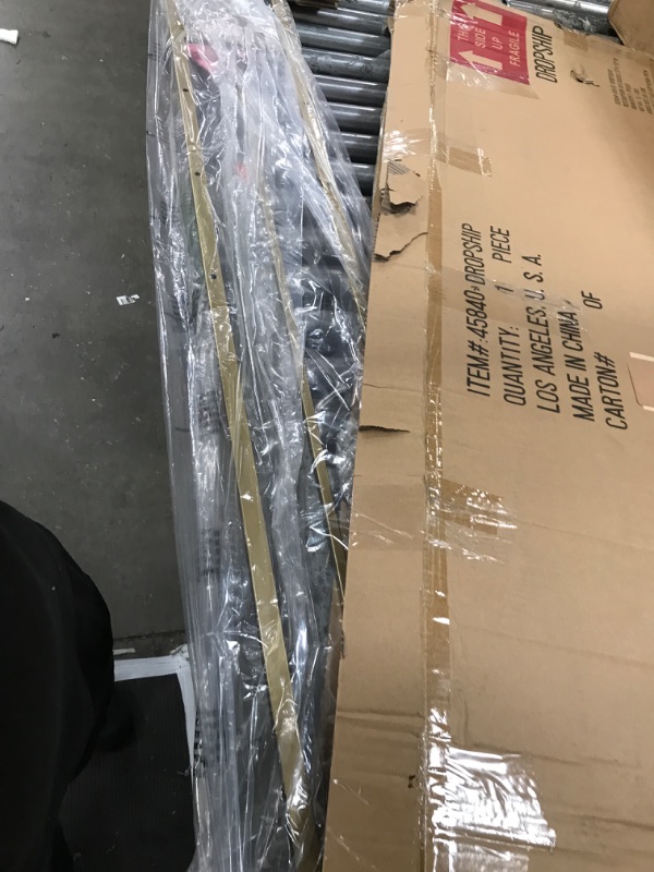 Photo 1 of Deco 79 Metal Large Free Standing Adjustable Display Stand 3 Tier Easel with Chain Support, 16" x 19" x 57", Gold Gold 16" x 19" x 57"