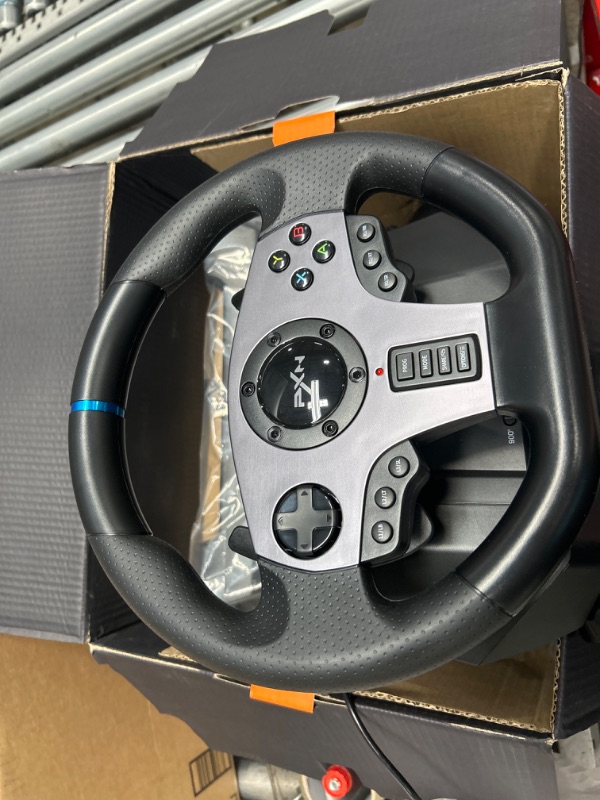 Photo 2 of **MISSING STICK SHIFT**
PXN V9 PC Gameing Racing Wheel 270°/900° -Xbox steering wheel With Pedals and Shifter,Support Vibration and Headset Function,for Xbox One, Xbox Series S/X PS4, PS3,Nintendo Switch