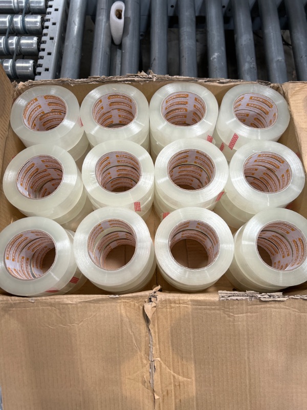 Photo 1 of Tape King Clear Packing Tape - XL 110 Yards Per Roll (36 Rolls) - 1.88 Inch Wide Stronger & Thicker 2.7mil, Heavy Duty Adhesive Industrial Depot Tape for Moving Packaging Shipping and Commercial 36 Rolls XL (110 yd./ 2" Wide) 36