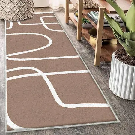 Photo 1 of Bulijojo Abstract Aesthetic Minimalist Washable Entryway Rug
