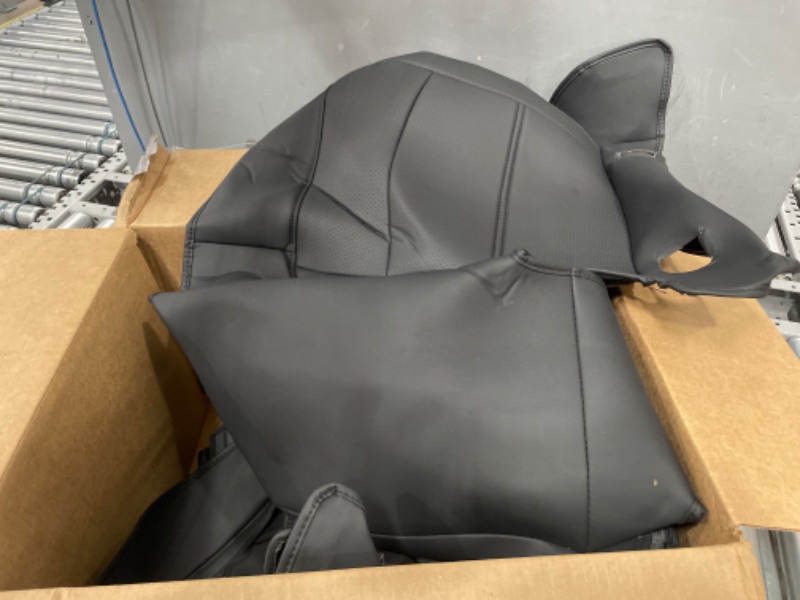 Photo 1 of ***PARTS ONLY******NON REFUNDABLE***
Custom Fit for Jeep Gladiator Seat Covers 2024 2023 2022 2021 2020, Full Set Pickup Breathable Leather Waterproof Car Seat Cover for Jeep Gladiator Accessories 2020-2024(Black Carbon Fiber) **PCS MISSING**