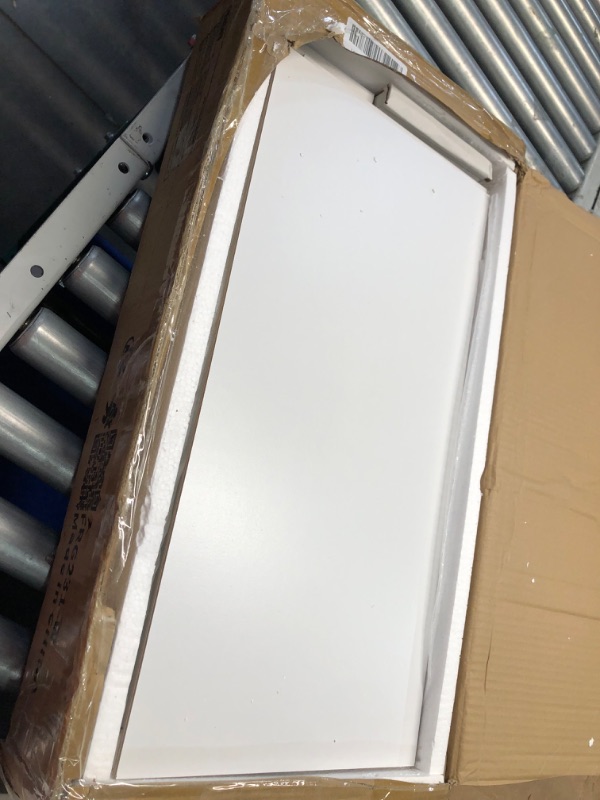 Photo 3 of ***USED - LIKELY MISSING PARTS - UNABLE TO VERIFY FUNCTIONALITY***
Haotian Bathroom Kitchen Wall Cabinet, Garage or Laundry Room Wall Storage Cabinet, White Stipple, Linen Tower Bath Cabinet, Cabinet with Shelf, White FRG231-W