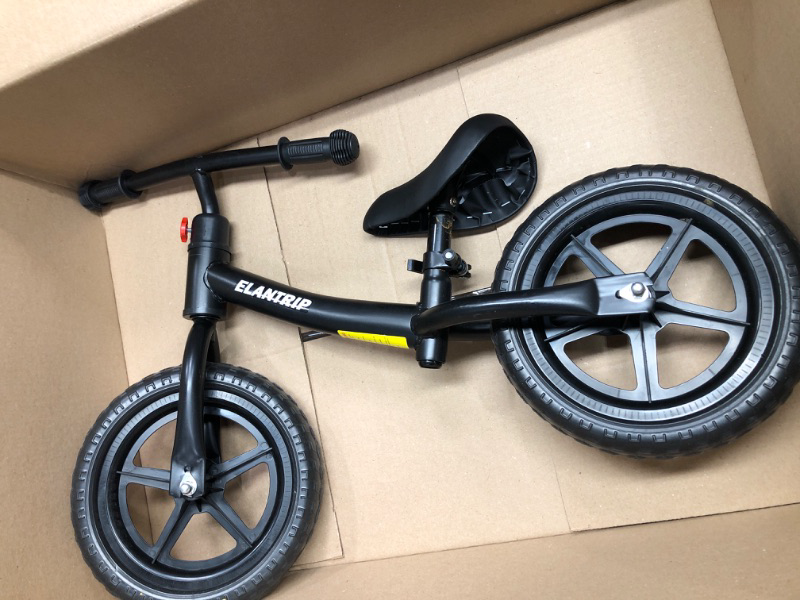 Photo 1 of 
Elantrip Balance Bike, Lightweight Black Toddler Bike for 1-3 Year Old Boys, Birthday Gift Toys for 1-3 Year Old Boys and Girls, No Pedal Bikes for Kids...
Color:Black
Size:CF