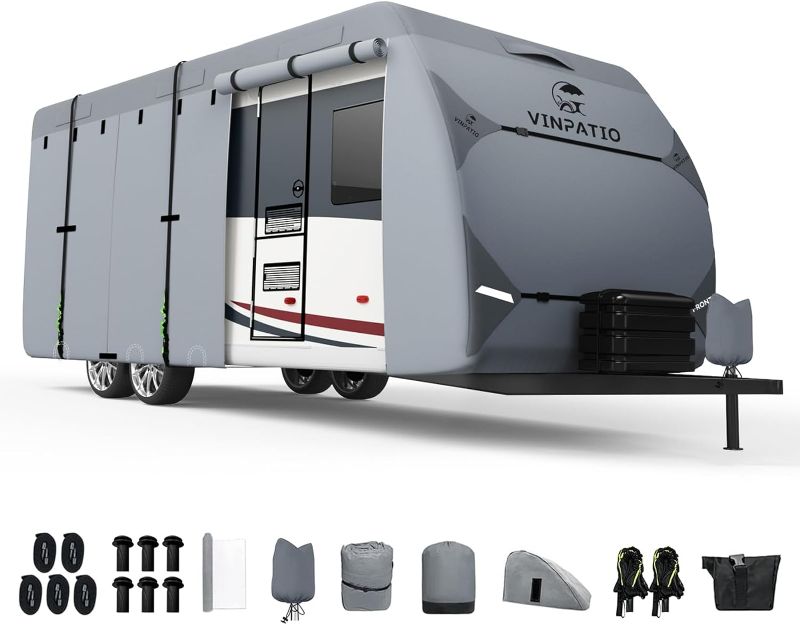 Photo 1 of 
Make/Model Length Unknown***VINPATIO RV Cover, 7 Layers Heavy Duty RV & Trailer Cover, Toy Hauler Cover RV Travel Trailer Camper Cover 