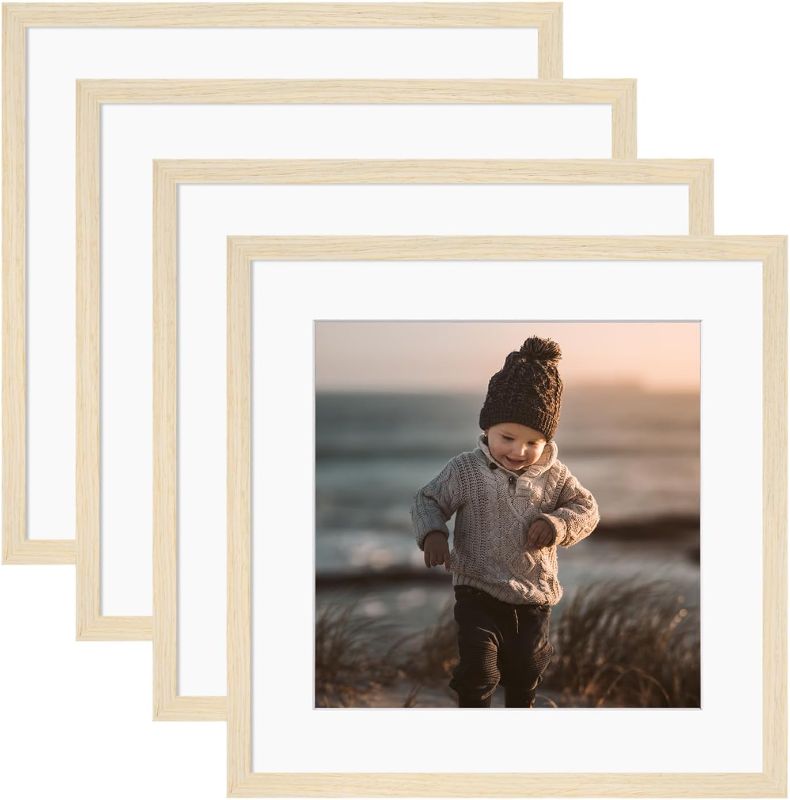 Photo 1 of 
KINLINK Square 16x16 Picture Frames, Square Natural Wood Frames with Acrylic Plexiglass for Pictures 12x12 With Mat Wall Mounting Display Set of 4
Color:Natural
Size:16x16