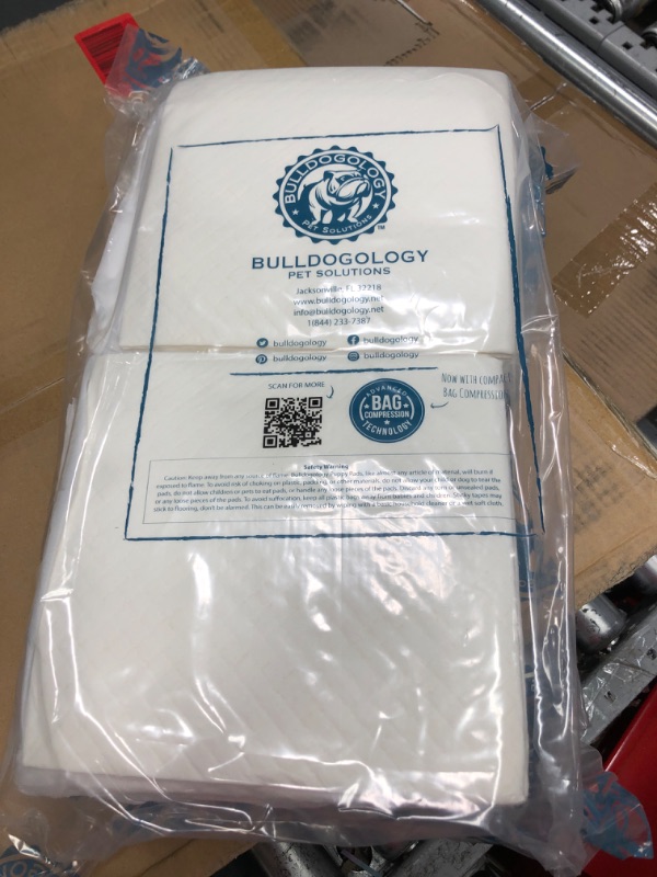 Photo 2 of 1 Bag Only**Bulldogology Puppy Pee Pads XL with Adhesive Sticky Tape - Extra Large Dog Training Wee Pads (24x35) 6 Layers with Extra Quick Dry Bullsorbent Polymer