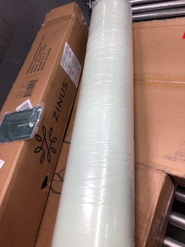 Photo 1 of ZINUS 1.5 Inch Green Tea Memory Foam Mattress Topper, Pressure-Relieving Layers, CertiPUR-US Certified, Twin Green Twin 1.5" Original Box