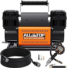 Photo 1 of ALL-TOP Dual Cylinder Air Compressor with Digital Pressure Gauge Tire Inflator Kit, 12V Portable Inflator 12.35ft³/Min, Offroad Air Pump for Truck Tires, Heavy Duty Max 150 PSI for 4x4 Vehicle & RV