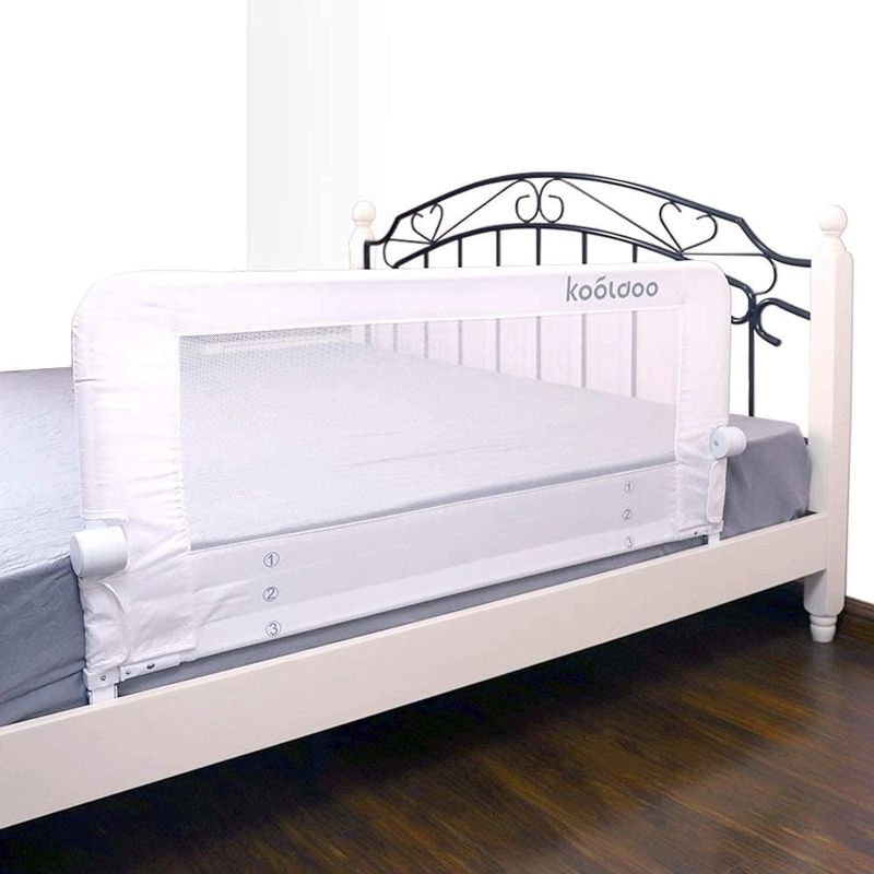 Photo 1 of 
KOOLDOO Bed Rail for Toddlers, Fold Down Tall Bed Rail Guards for Baby, with 1Piece Safe Belt for Kids, Fits Twin, Double, Full, Queen Size Bed(43" L*22...
Color:White
Size:43" x 22.8"