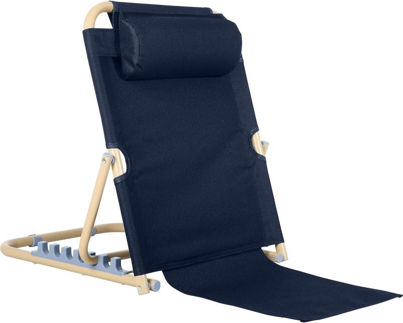 Photo 1 of 
Menkxi Lifting Bed Backrest Portable Folding Adjustable Sit up Back Rest Multifunction Chair for Bed Change Angle of Backrest for Elderly Patients Back Neck...
Color:Dark Blue
Size:23.6 Inch