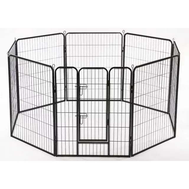 Photo 1 of 40"W x 32"H Heavy Duty 8 Panel Folding Metal Pet Playpen Dog Exercise Fence
