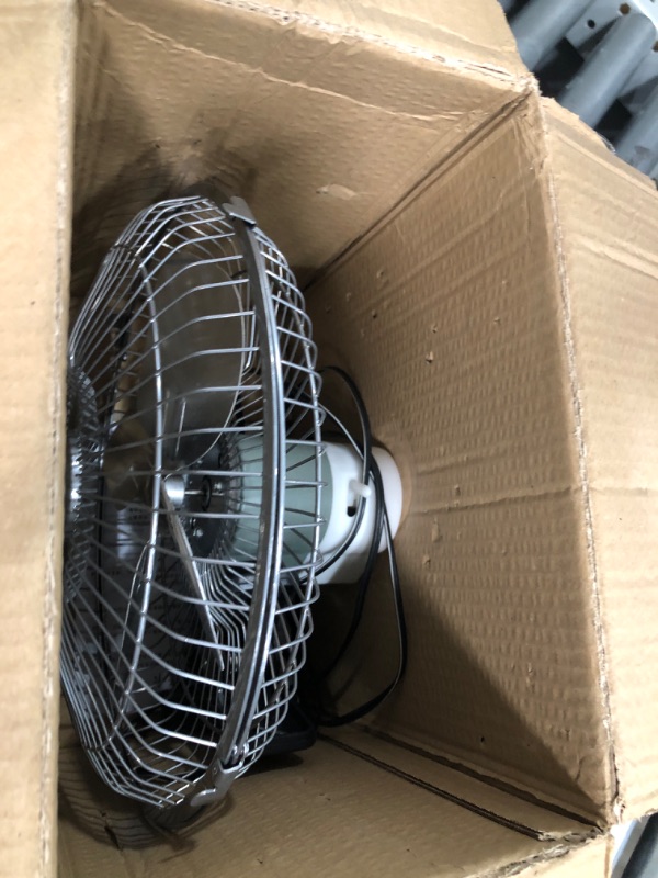 Photo 2 of 10-Inch Silver Cigarette Lighter Fan, Two-Speed Adjustment Golf Cart Fan, 360-Degree Rotation truck fan, Clip-On Design 12 volt fan, Perfect for Cars, Trucks, RVs and More(Cord Length 6.56FT)