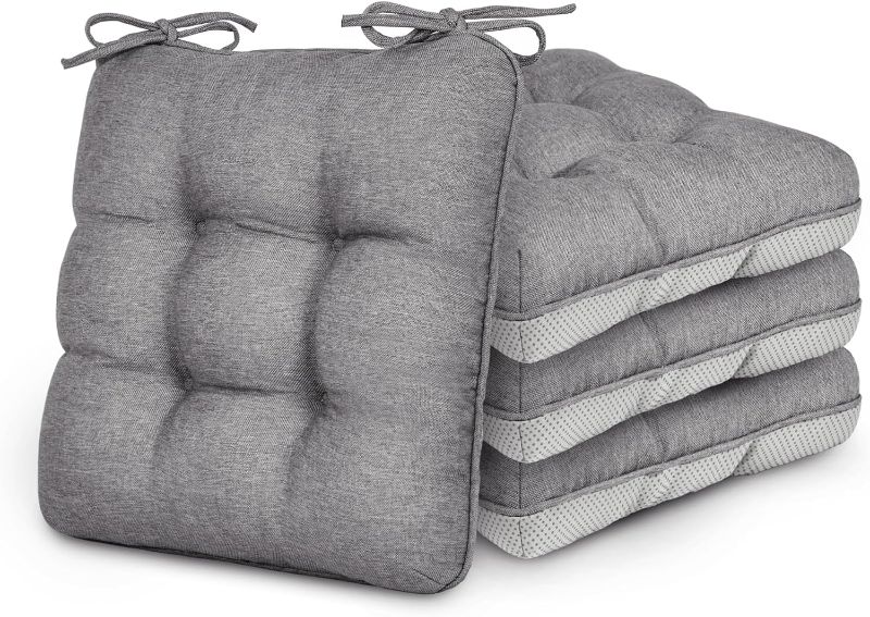 Photo 1 of 
Love's cabin Memory Foam Chair Cushions Set of 4, Outdoor/Indoor Chair Pads for Dining Chairs 4 Pack, Seat Cushions for Kitchen, Dining Room, Office,...
Size:4 Count (Pack of 1)
Color:Grey