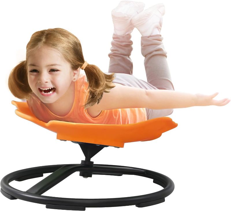 Photo 1 of  Sensory Products Kids Swivel Chair Spinning Seat for Kids Sensory Sit and Spin Toys for Kids 5-7 Sensory Spinning Chair for Autistic Kids Outdoor Indoor Play