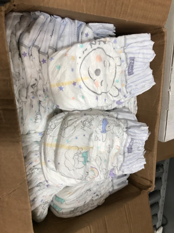 Photo 2 of Huggies Size 7 Overnites Baby Diapers: Overnight Diapers, Size 6 (35+ lbs), 72 Ct
