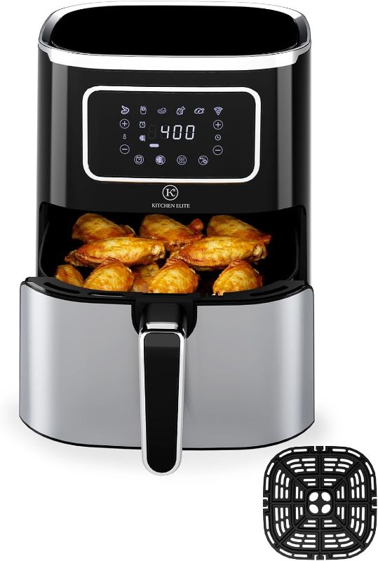 Photo 1 of ***NONREFUNDABLE - NOT FUNCTIONAL - FOR PARTS ONLY - SEE COMMENTS***
Air Fryer Oven 5.28 Qt, 6-in-1 Digital Display Compact Cooker?Space-saving, Nonstick and Dishwasher Safe Basket, Stainless Steel
