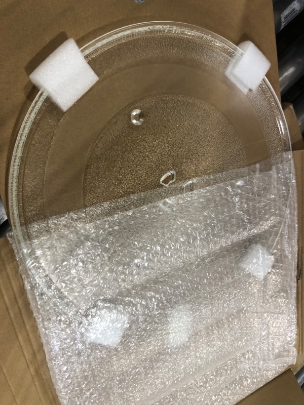 Photo 2 of 13.5" Microwave Glass Turntable Plate Replacement for GE Hotpoint Microwave Glass Plate - Replace Microwave Glass Tray # WB39X10032 JVM3160DF1BB JVM3160DF1CC JVM3160DF1WW 13.5IN