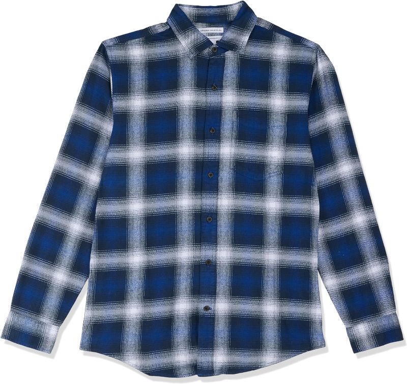 Photo 1 of Amazon Essentials Men's Long-Sleeve Flannel Shirt (Available in Big & Tall) small
