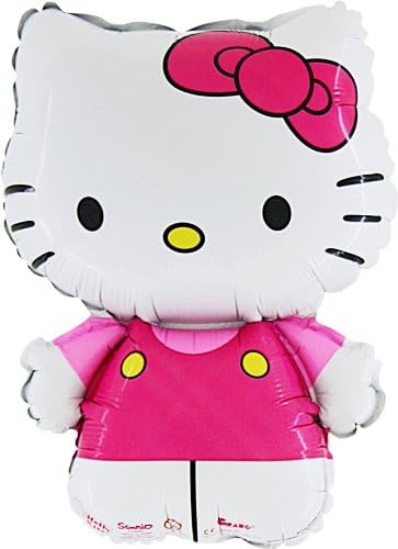 Photo 2 of 30 Inch Hello Kitty Dressed In Pink Foil Balloon (CS136)