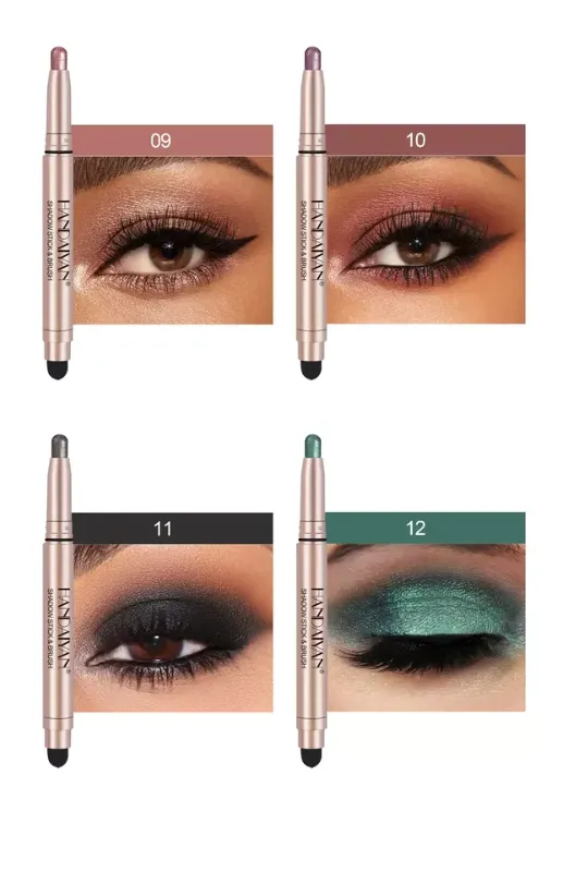 Photo 1 of *(Exp 04/19/2026)* Handaiyan 12 Colours Multi Pack Shadow Stick With Blending Brush -12