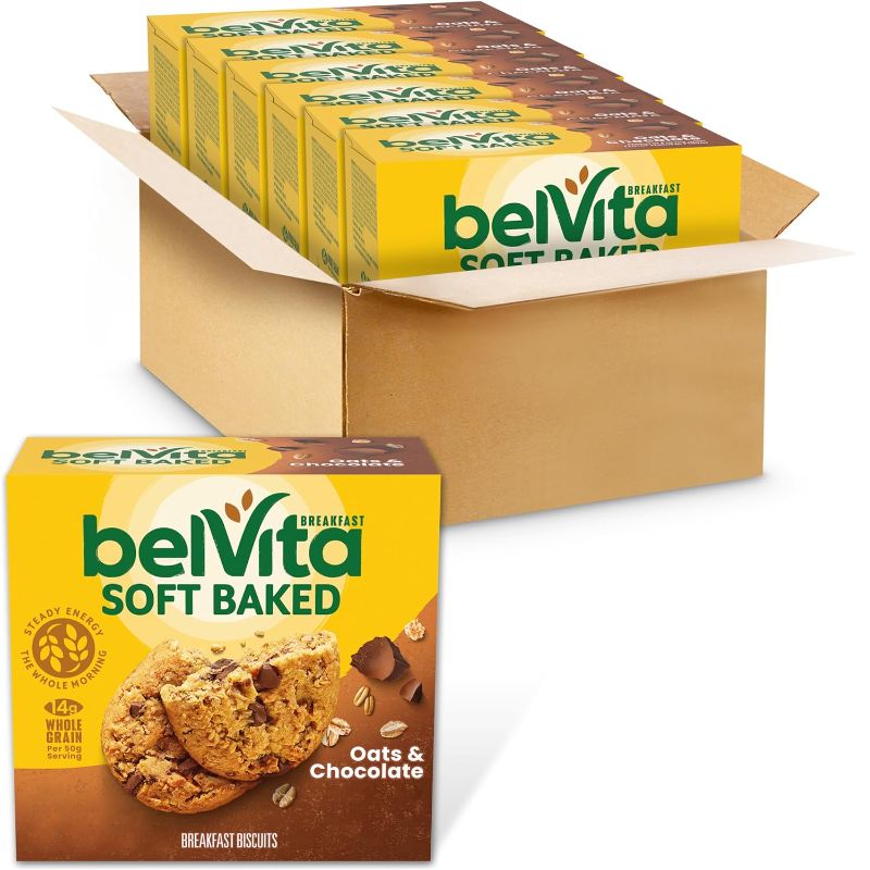 Photo 2 of *(Best By 06/10/2024)* Belvita Soft Baked Oats & Chocolate/ Banana Bread Breakfast Biscuits, 2 boxes of banana bread and 1 box of oats and chocolate