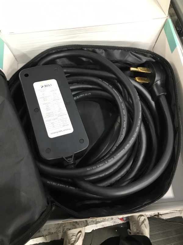 Photo 4 of 32Amp Level 2 Tesla Charger, NEMA 14-50 Plug, 240V Tesla Mobile Charger, 16ft Extension Cord, Portable EV Charger for Tesla Models 3/Y/S/X