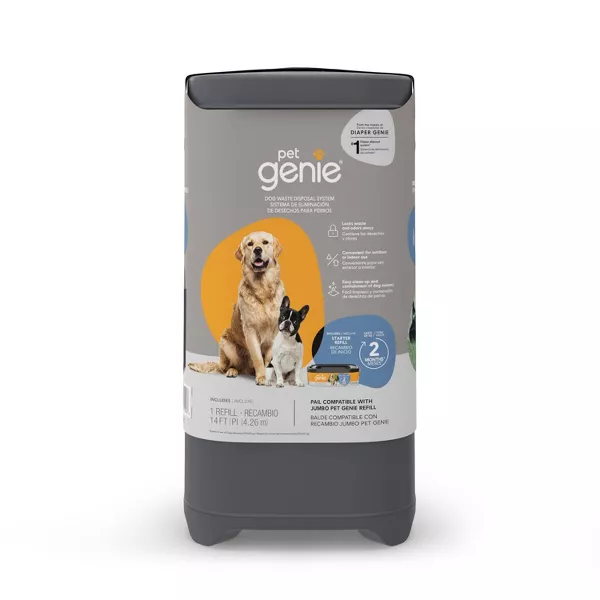 Photo 1 of [NONREFUNDABLE, FOR PARTS/ READ NOTES]
Pet Genie Pail with Starter Refill Dog Waste Disposable System for Dogs, 14 ft., Count of 2
Pet Genie
