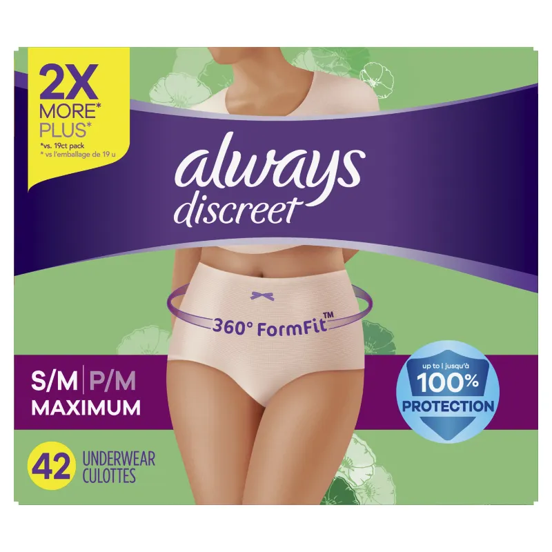 Photo 1 of Adult Incontinence Underwear for Women and Postpartum Underwear S/M-42 COUNT