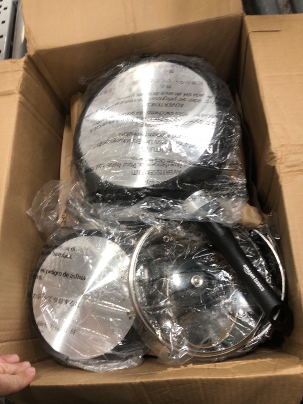 Photo 1 of Amazon Basics Pots and Pans Set