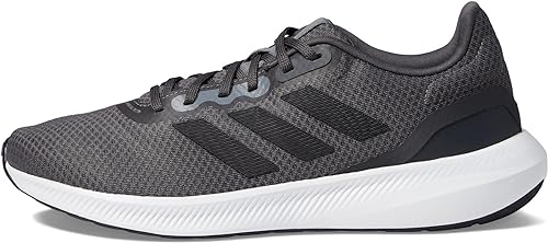 Photo 1 of Adidas Men's Runfalcon 3.0 Medium/Wide Running Shoes (Grey/Black) - Size 6.5 W
