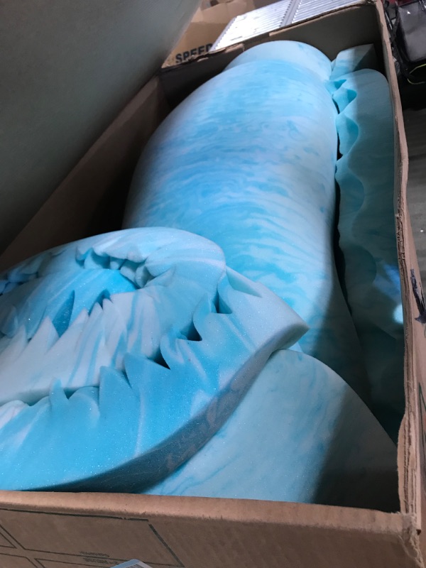 Photo 1 of **SEE NOTES**2 Inch California-King Mattress Topper 7-Zone Memory Foam Mattress Topper - Cooling Gel Foam Mattress - Upgraded Ergonomics Soft Mattress Topper - CertiPUR-US and Oeko-TEX Certification California King 2 inch