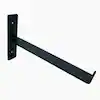 Photo 1 of 12 in. Black T-Shaped Steel Shelf Bracket BUNDLE
