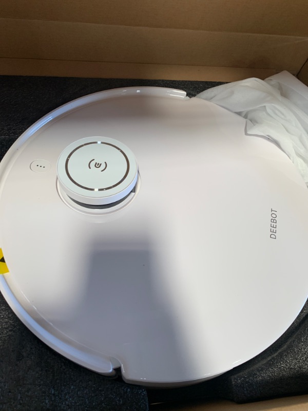 Photo 3 of (READ FULL POST) ECOVACS DEEBOT T10 OMNI Robot Vacuum and Mop Combo, Auto Self-Emptying, Auto Mop Cleaning, Hot Air Drying, 5000Pa Suction, OZMO TURBO Deep Mopping with Precision Mapping and Obstacle Avoidance, White White T10 OMNI