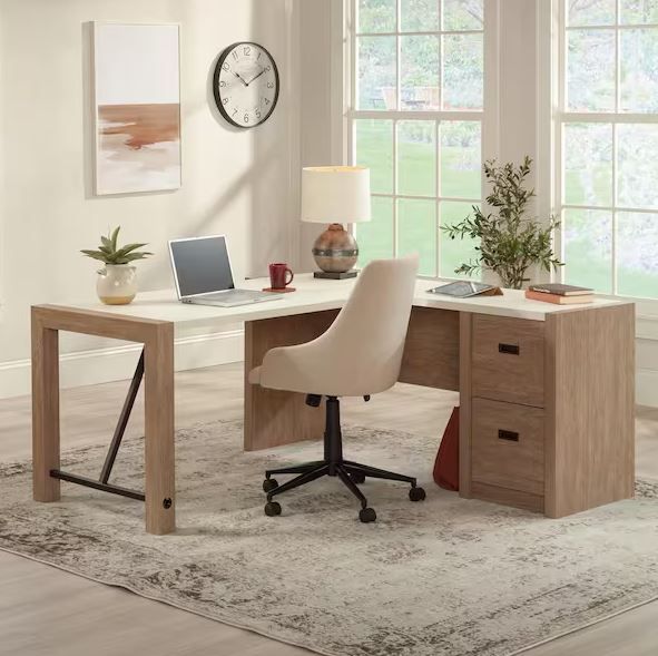 Photo 1 of [READ NOTES]
Dixon City 65.984 in. L-Shaped Brushed Oak Computer Desk with File Storage
