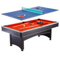 Photo 1 of **SEE NOTES**Hathaway
Maverick 7 ft. Pool and Table Tennis Multi Game Set with Cues, Paddles and Balls