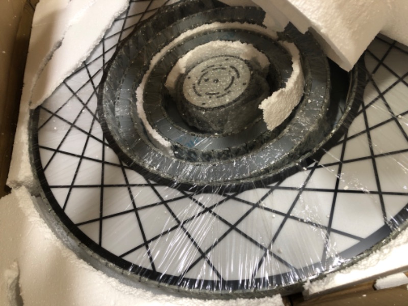 Photo 1 of Flush Mount Ceiling Light Chandeliers for Living Room Dining Room Bedroom Close to Ceiling Light Fixtures Large Chandeliers Interior Luxury Lighting Black LED Lights Dimmable 3000-6000K Foyer Light Black 32" width