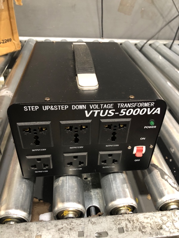 Photo 2 of LVYUAN 5000 Watt Voltage Converter Transformer Heavy Duty Step Up/Down AC 110V/120V/220V/240V Power Converter with 3 US Outlets, 3 Universal Outlets, Resettable Circuit Breaker Protection 5000VA