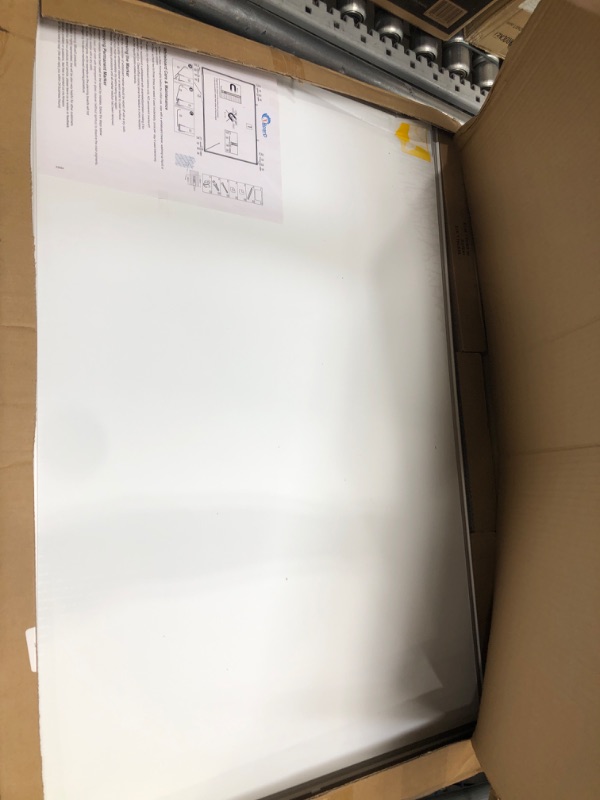 Photo 2 of DENTED FROM TOP CORNER*
XBoard Magnetic Dry Erase Board/Whiteboard, 36 X 24 Inches, Double Sided White Board,1 Dry Eraser & 3 Dry Erase Markers & 4 Push Pin Magnets 36" x 24"