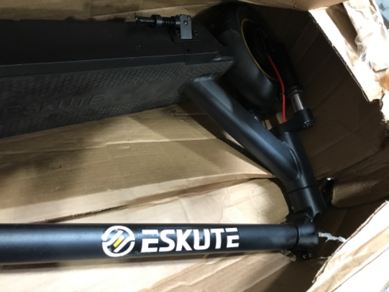 Photo 2 of ESKUTE MAX Electric Scooter, Powerful 450W Motor, 30 Miles Range, 18.6 MPH Speed, 10" Pneumatic Tires Electric Scooter Adults, 265lbs Max Load, Folding Commuter Scooter with Double Braking System