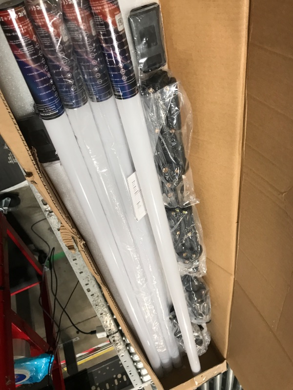 Photo 2 of 4 Pack 4ft Portable Battery Powered Tube Light 120cm Handheld LED Tube Lights with Tripods, 500 Vivid Effects, Light Tube for Video and Photography?Light Painting?YouTube?Video?TIK tok and Dance Club