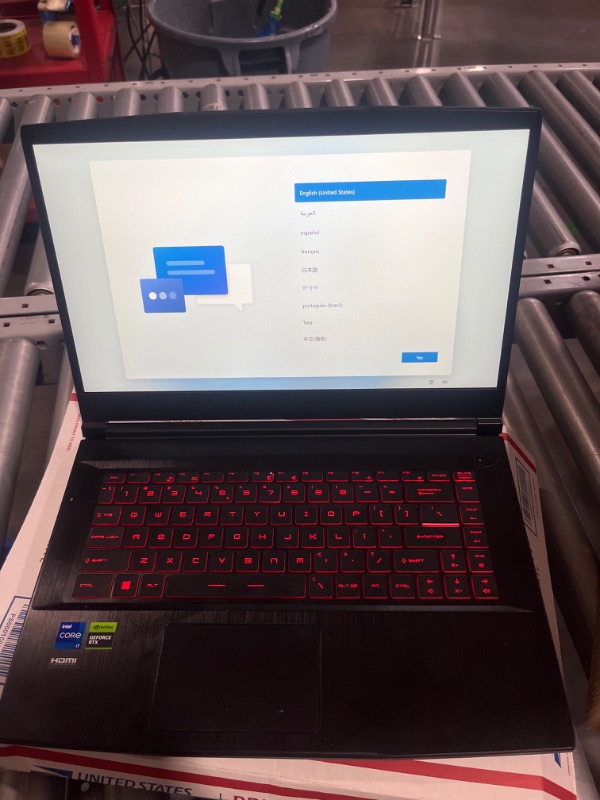 Photo 7 of MSI Thin GF63 15.6" 144Hz Gaming Laptop: 12th Gen Intel Core i7, NVIDIA GeForce RTX 4050, 16GB DDR4, 512GB NVMe SSD, Type-C, Cooler Boost 5, Win11 Home: Black 12VE-066US 12th Gen i7 RTX 4050 15.6"