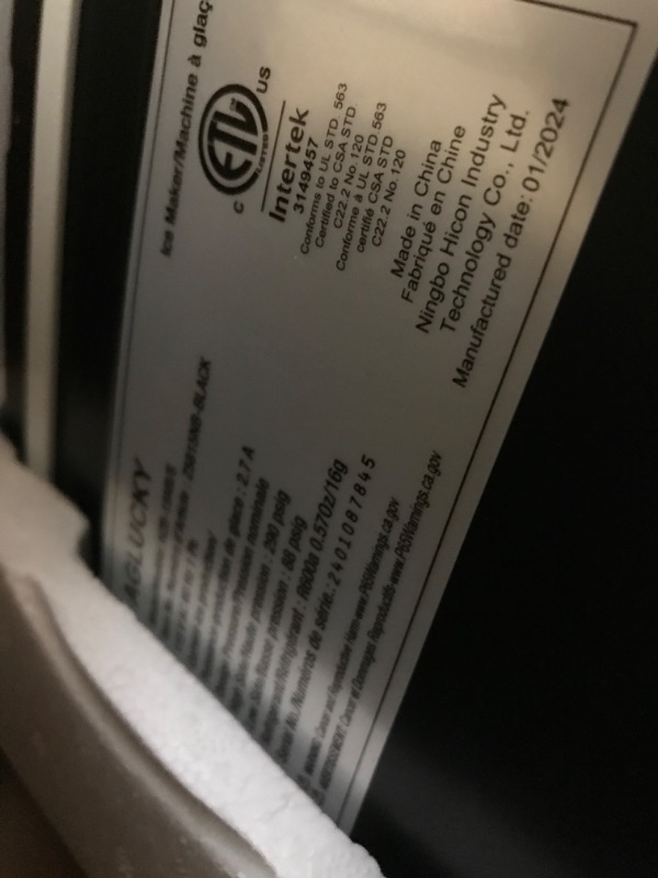 Photo 1 of Nugget Countertop Ice Maker with Soft Chewable Pellet Ice, Pebble Portable Ice Machine, 36Lbs/24H, Self-Cleaning, Sonic Ice Maker, One Button Operation, for Kitchen,Office Stainless Steel Black 34Lbs/24H Stainless Steel Black 1