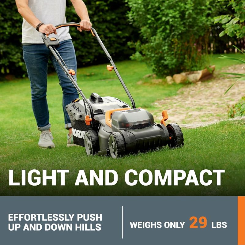 Photo 1 of Worx WG779 40V Power Share 4.0Ah 14" Cordless Lawn Mower (Batteries & Charger Included) 